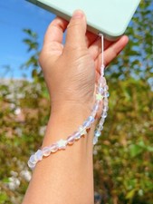 Austrian Crystal Glass Beaded Phone Lanyard, Camera Strap, Gift Idea