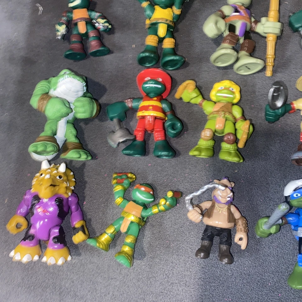ENORME LOTE de 45 figuras Imaginext TMNT Half Shell Heroes algunas raras Foto 3 de 4