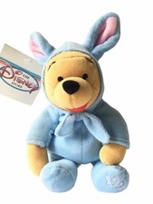 Disney Winnie The Pooh in Easter Bunny Outfit 8" Mini Bean Bag Plush 1999