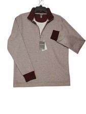 008 Van Heusen LS Quarter Zip Sweater Size  S/P