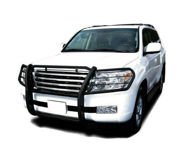 Protector de rejilla modular Black Horse ajuste negro Toyota Land Cruiser 1998-2007 Foto 2 de 4