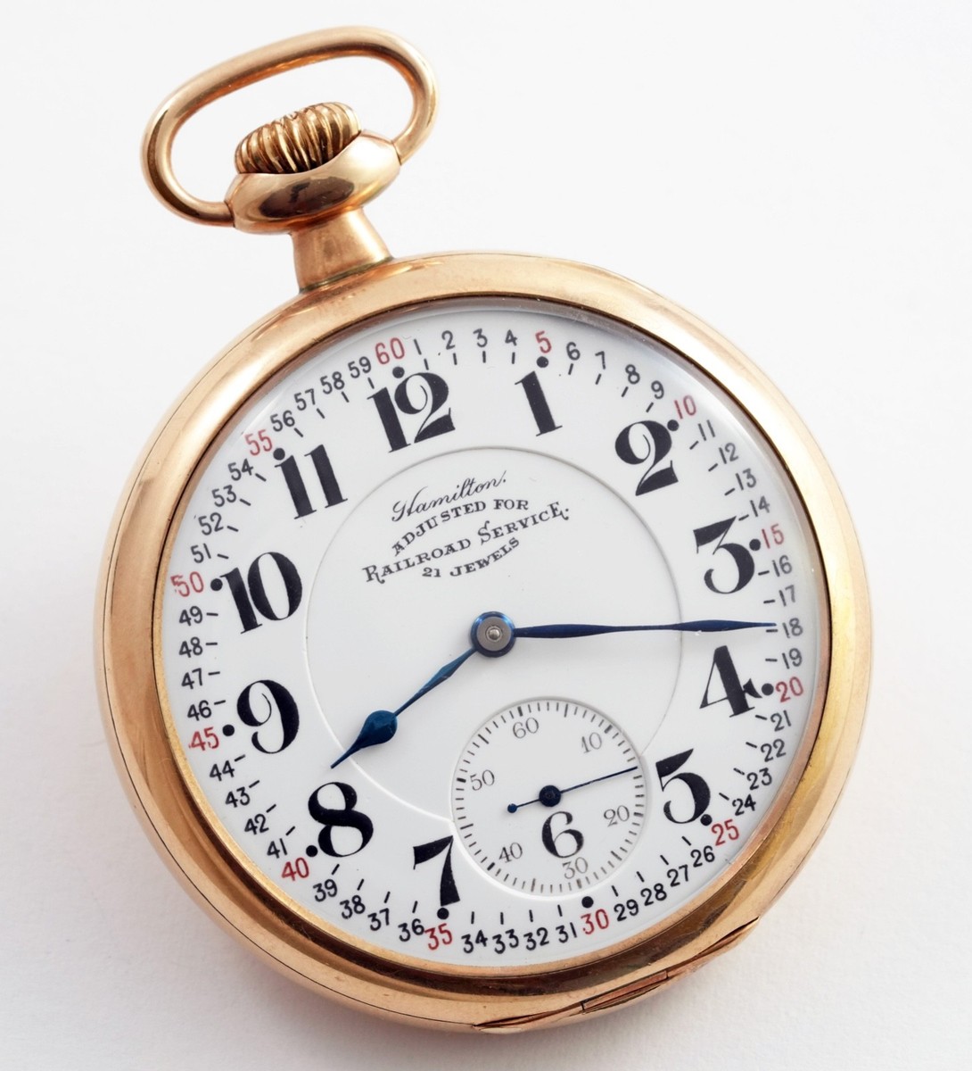 HAMILTON 992 ADJUSTED FOR RAILROAD SERVICE 21 JEWEL 16S POCKET