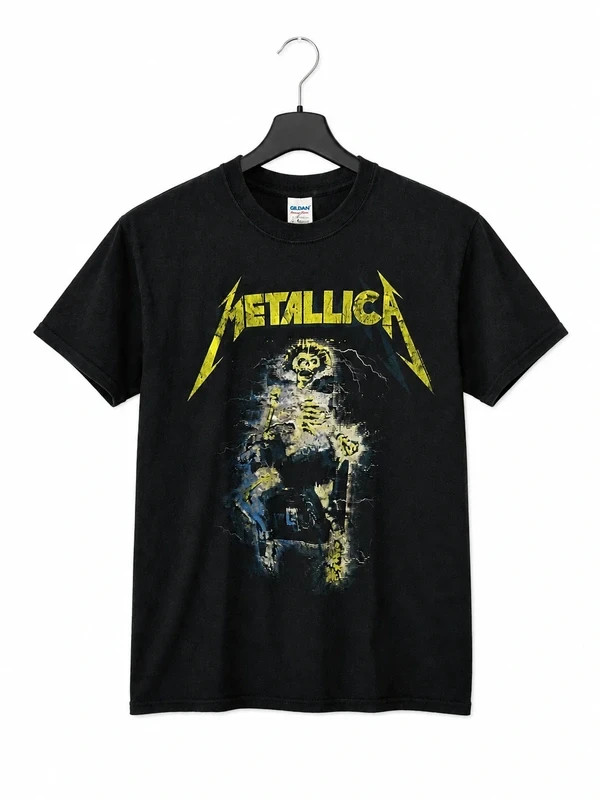 Metallica Electric Chair 2015 T-shirt ufficiale Gildan Heavy Cotton nera M