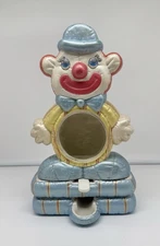 Vintage Kimble Mold Ceramic Clown Gumball Candy Dispenser