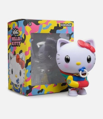 KIDROBOT X SANRIO HELLO KITTY ART FIGURE BY QUICCS - BLUE/YELLOW