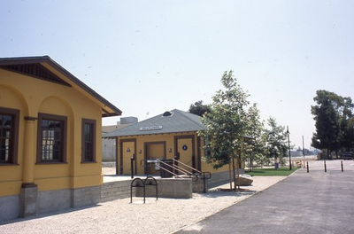 #ad Original 2008 Film Slide Pacific Electric Railway Station Bellflower CA #12820 $9.95