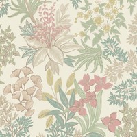 Voller BlüTen Tapete Florale BläTter Creme Multi Metallisch Elegant 14221 Holden