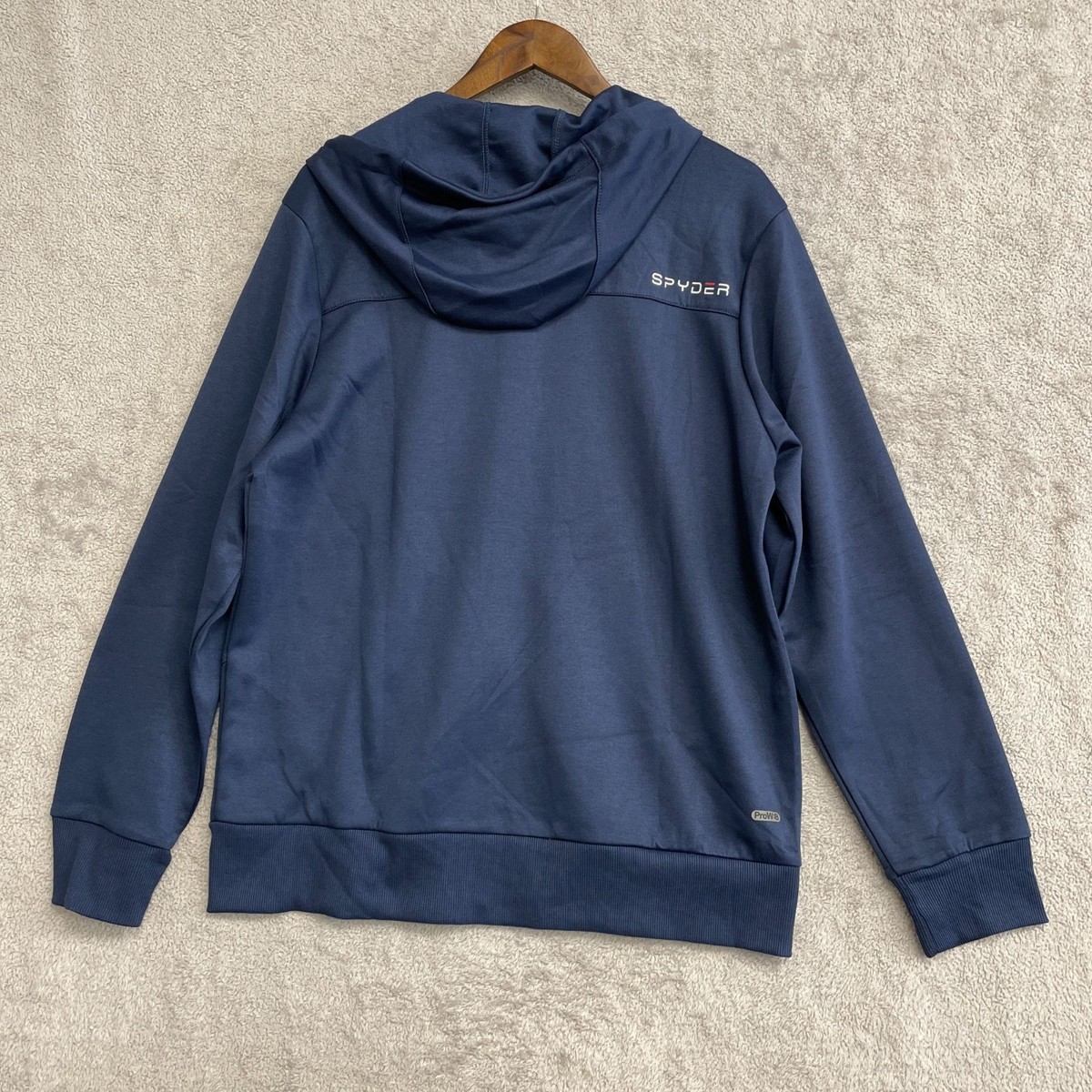 NEW Spyder Active Men's M Blue Full Zip Hoodie i66 | eBay