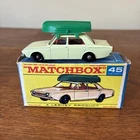 Matchbox Lesney 45b Ford Corsair & Boat. Very good condition in Type F box