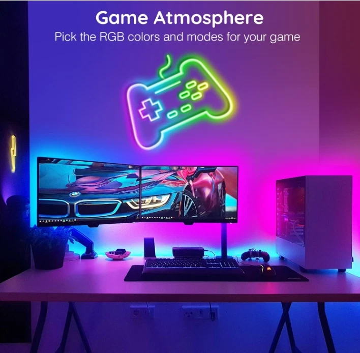 200Ft Neon Rope Lights,Flexible Led Rope Lights Control with App/Remote - Image 2 of 4