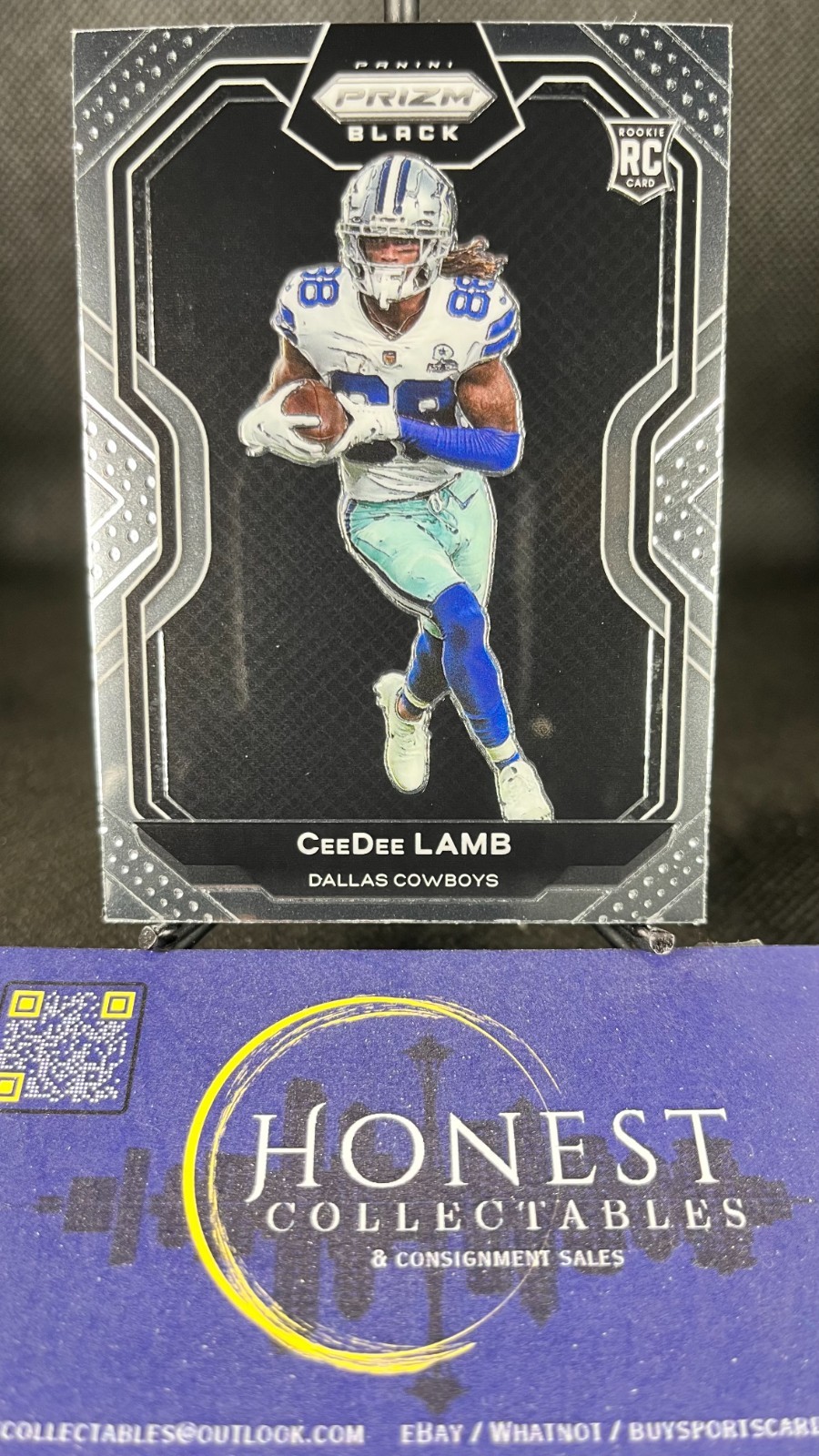 CeeDee Lamb (RC) - 2020 Panini Prizm Black Rookie #PB-11