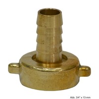 "Messing 2/3 Schlauchverschraubung, Reduz., ÜWm Ig X SchlauchtüLle, 1\"X20Mm"