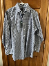 NWT Arrow Men  s Dress Shirt Size Medium 15 1/2, Sleeve Length 32/33