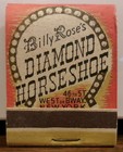 Billy Rose’s Diamond Horseshoe vintage matchbook dinner club dancing girl NY — photo 2