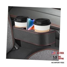 Car Seat Gap Filler Organizer, Multifunctional Auto Console Side Storage Black