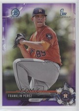 2017 Bowman Chrome Prospects Purple Refractor 209/250 Franklin Perez #BCP221 a6i