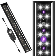 16 INCH LED UVB Reptile Light Fixture 14W 4 UVI Modes Dimming Controller UVL204