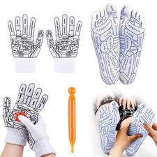 Calze e guanti da massaggio riflessologia con trigger point massaggiatore mani e piedi