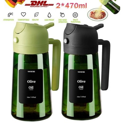 Ölsprüher 470ml für Speiseöl Öl Sprühflasche Ölzerstäuber Oil Sprayer Ölspender