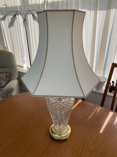 Vintage Waterford Crystal Belline Lamp Cut Glass Table Lamp Wired