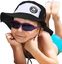 Children Waterproof Quick-Drying UPF 50+ Sun Hat,Toddler Kids Summer Wide Brim B