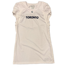 2022 New Era Toronto Argos Blank White Pro Cut Game Jersey Football CFL sz 44