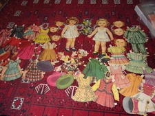 Make Judy Laugh uncut Whitman vintage paper dolls  from 1952