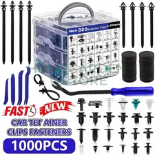 1000PC/Set Car Retainer Clips Set Auto Fasteners Push Trim Pin Rivet Bumper Tool