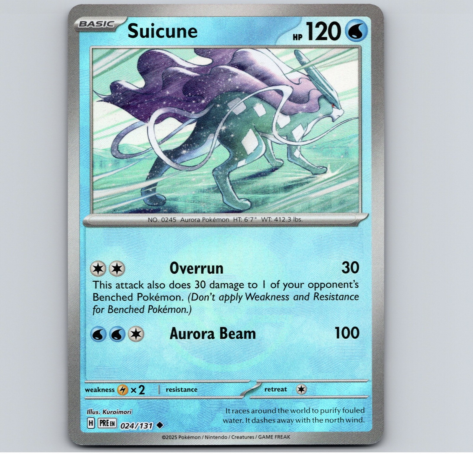 Suicune (Poke Ball Pattern) - Prismatic Evolutions #024/131 Uncommon Holo NM