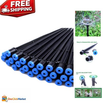 Irrigation System Drip Emitters - 50PCS Adjustable Flow for Versatile Gardens