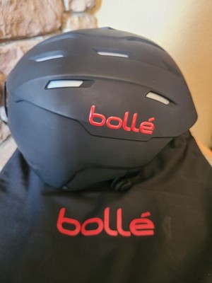 Bolle Snowboard Ski Helmet Size S 53-55cm Matte Black / Red, Wore only ONCE