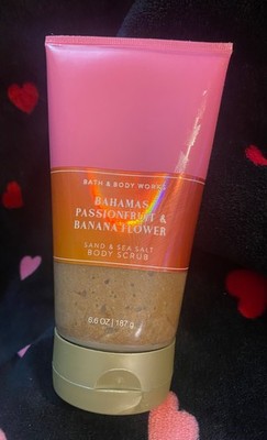 Bahamas Passionfruit & Banana Flower Sand & Sea Salt Body Scrub 6oz D/C BBW H2F