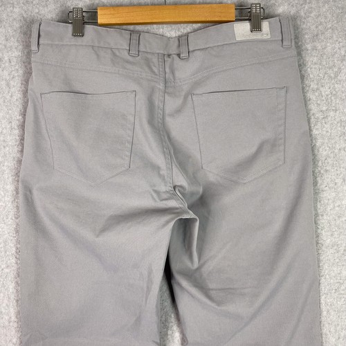 Peter Millar Pants Mens 34x32 Golf EB66 Performance Five Pocket Pant Gale Grey - Picture 7 of 11