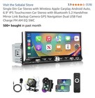 Single Din Car Stereo with Wireless Apple Carplay Android Auto  6.9" IPS