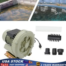 110V Industrial Fish Pond Tank Air Pump Blower Oxygen Aerator 370W 12kpa Durable