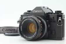  TOP MINT Canon A-1 A1 Black 50mm f/1.8 FD lens SLR 35mm Film Camera From JAPAN
