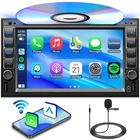 Double Din 6.2” Car DVD CD Stereo Touch Screen Car Radio Apple CarPlay Auto GPS