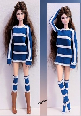 Fashion Set 3 Teilig für Poppy Parker Fashion Royalty Barbie Size Dolls Sammler