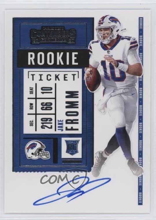 2020 Panini Contenders RPS Variation Jake Fromm #142 Rookie Auto RC 13c1