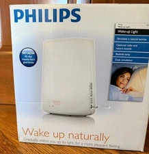   Bedside Wake Up Light, Alarm Clock, Lamp, FM Radio Simulates Nature's Sunrise