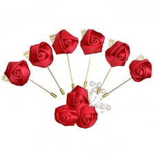 1 6 Artificial Rose Corsages with PinWedding Bouquets for BrideSuitable for W...