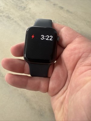 Apple Watch SE (2022) 44mm Midnight Aluminum Case with Sport Band, M/L (GPS +...