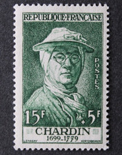 Timbre - FRANCE - CHARDIN - YT1069 - Neuf ** - 1956