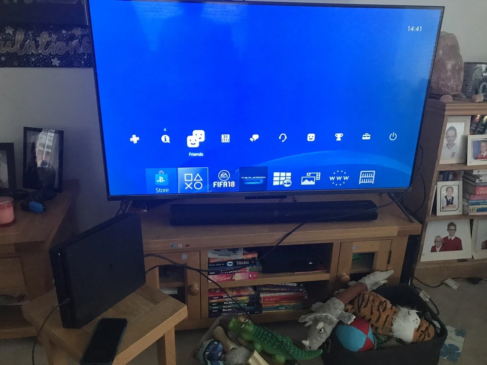 Sony PlayStation 4 PS4 Slim 500GB Console Tested & Working with Two Controllers - Image 4 of 4