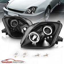 2led Halofor 1997 1998 1999 2000 2001 Honda Prelude Projector Black Headlights