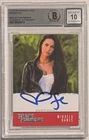 Megan Fox Signed Transformers Custom Trading Card Beckett Witnessed AUTO 10