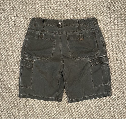 2 Kuhl Men's Shorts Large Brown KuhlDry DuraKuhl Cargo Flat Front - Picture 7 of 23