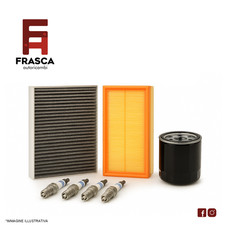 Kit Tagliando + 4 Candele Fiat Panda 169 Lancia Y 1.2 BENZINA 44 51 KW 60 69 CV