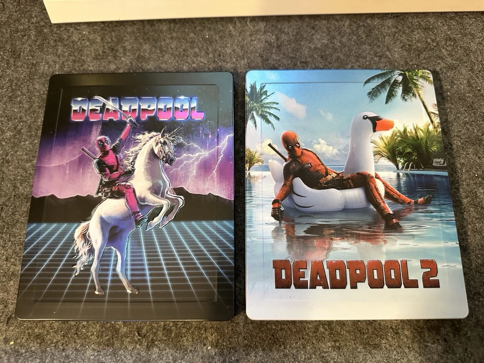Deadpool & Deadpool 2 4k Steelbook Set Zavvi Embossed! Foto 2 de 4