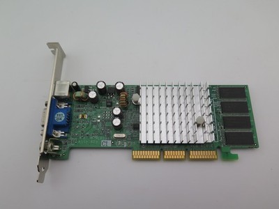 NVIDIA GeForce4 MX 4000 WinFast 128 MB AGP Video Graphics Card TV Out Composite